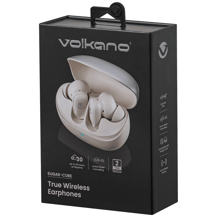 Volkano Sugar-Cube Active Noise Cancelling True Wireless Earphones