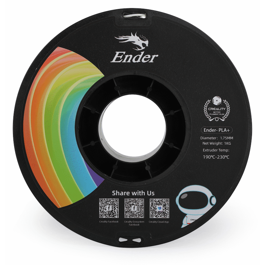 Ender PLA+ Filament - White - 1kg