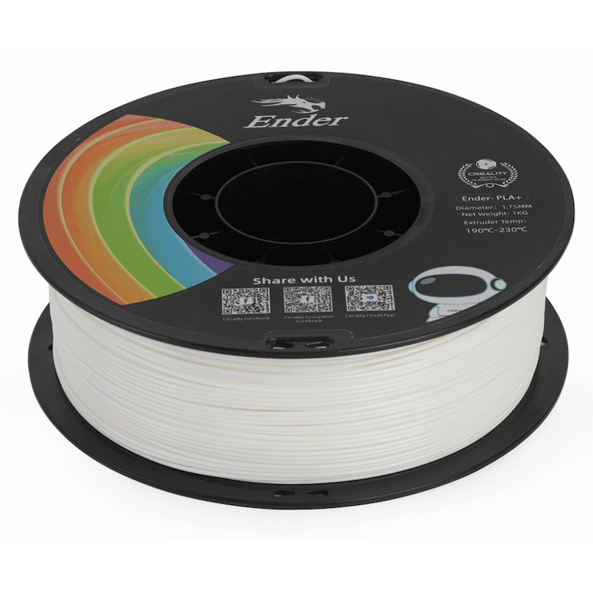 Ender PLA+ Filament - White - 1kg