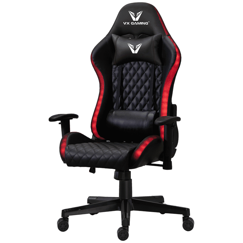 VX Gaming Lumas High-Back Gaming Chair with RGB Lights