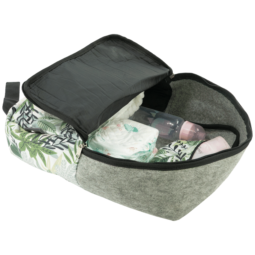 Totes Babe Jungle Diaper Backpack - Green