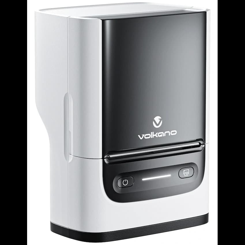 Volkano LabelPro Duo Series Thermal Dual Size Label Printer - Black and White