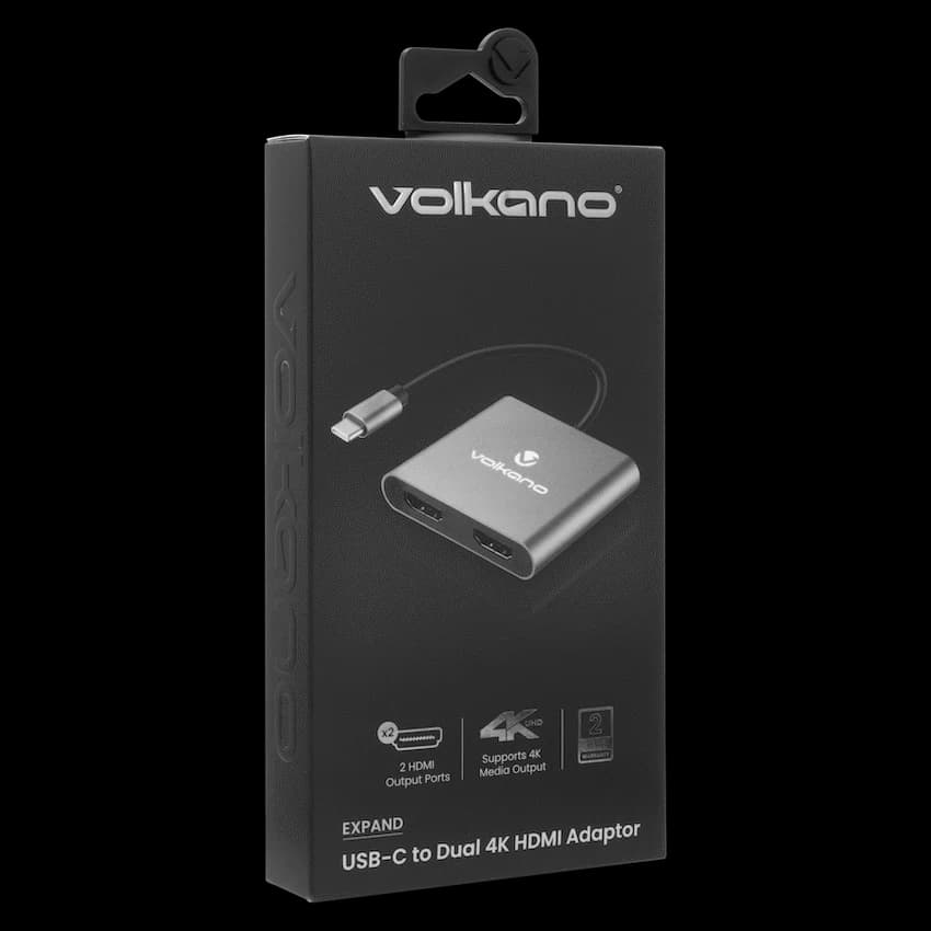 Volkano Expand Series USB-C to Dual 4K HDMI Adaptor