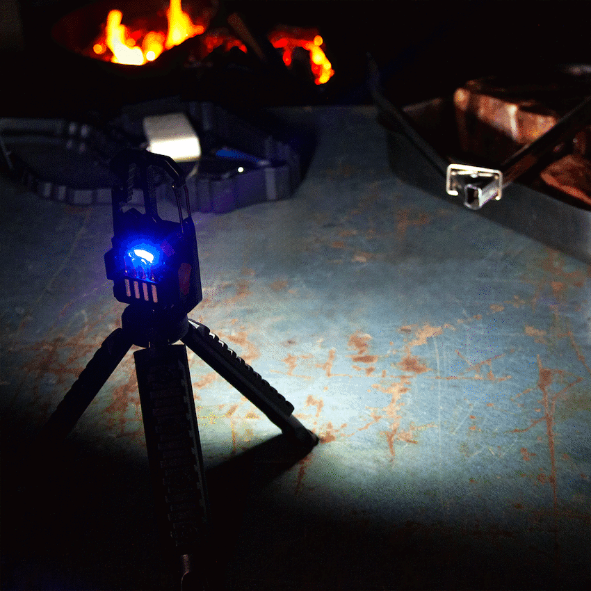 Rugged by Volkano Multi-Function Keychain Light with Tripod