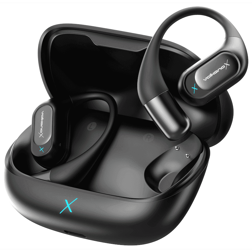VolkanoX O300 Air Conduction OWS Earphones - Black