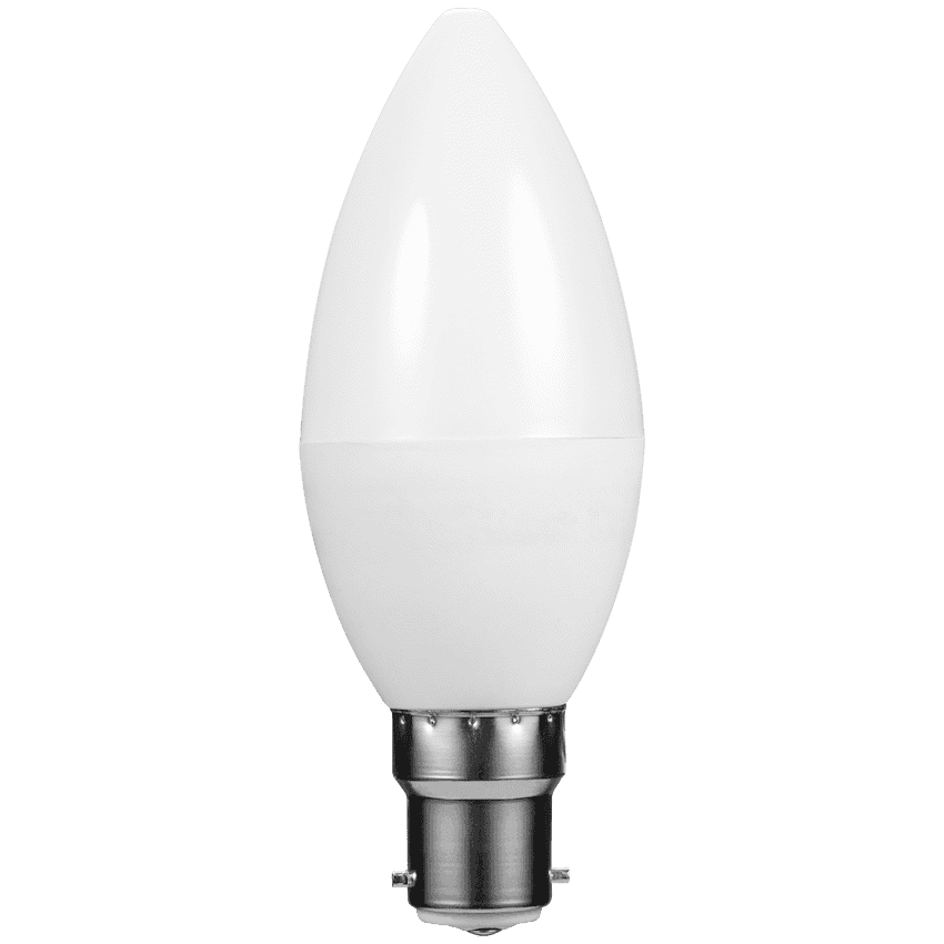 Switched 5w Candle LED Light Bulb B22