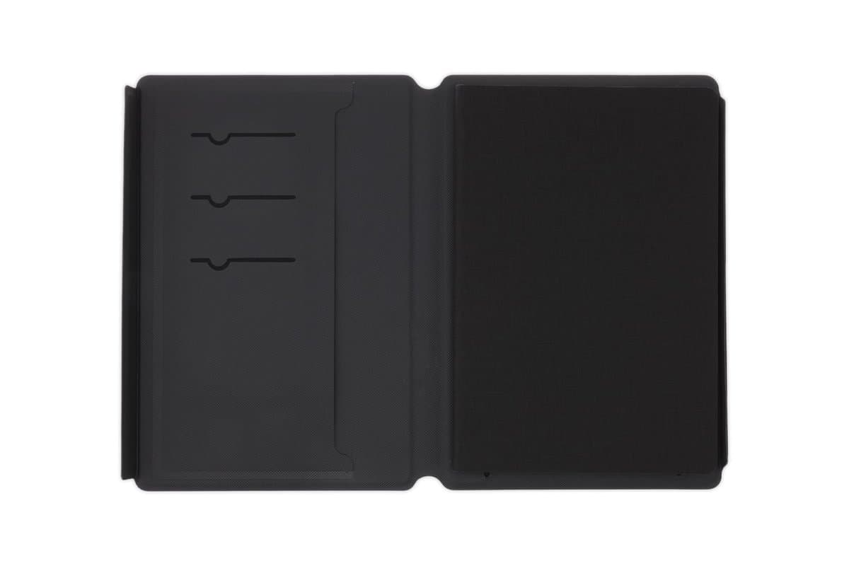 LENZEN - CHANGE ZERO Sustainable Gift Set with Refillable Notebook, Pen & USB Keychain - Black