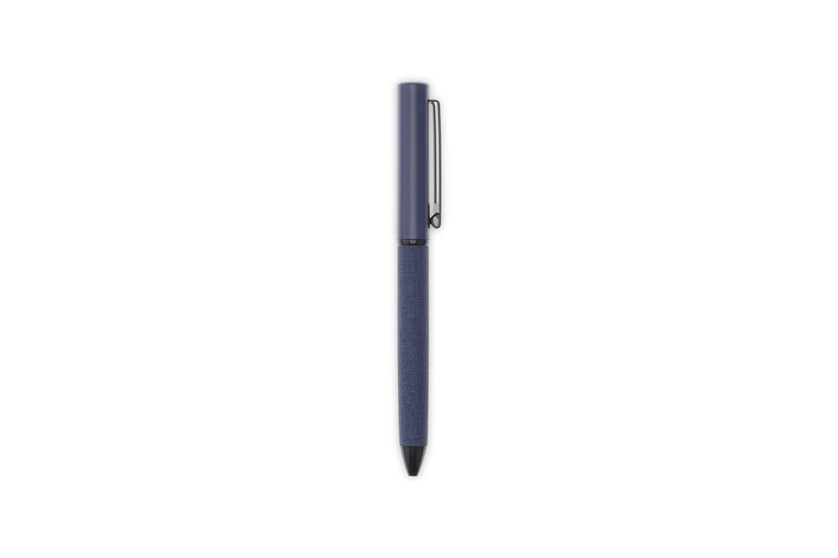 LENZEN - CHANGE ZERO Sustainable Gift Set with Refillable Notebook, Pen & USB Keychain - Navy