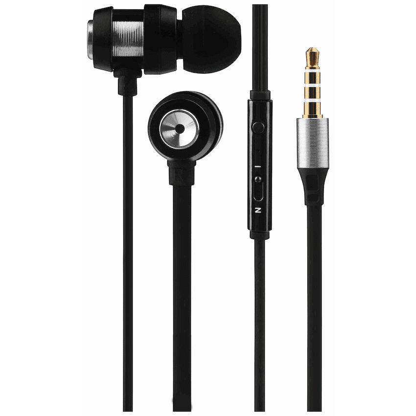 Volkano Alloy Series Metal Earphone - Silver