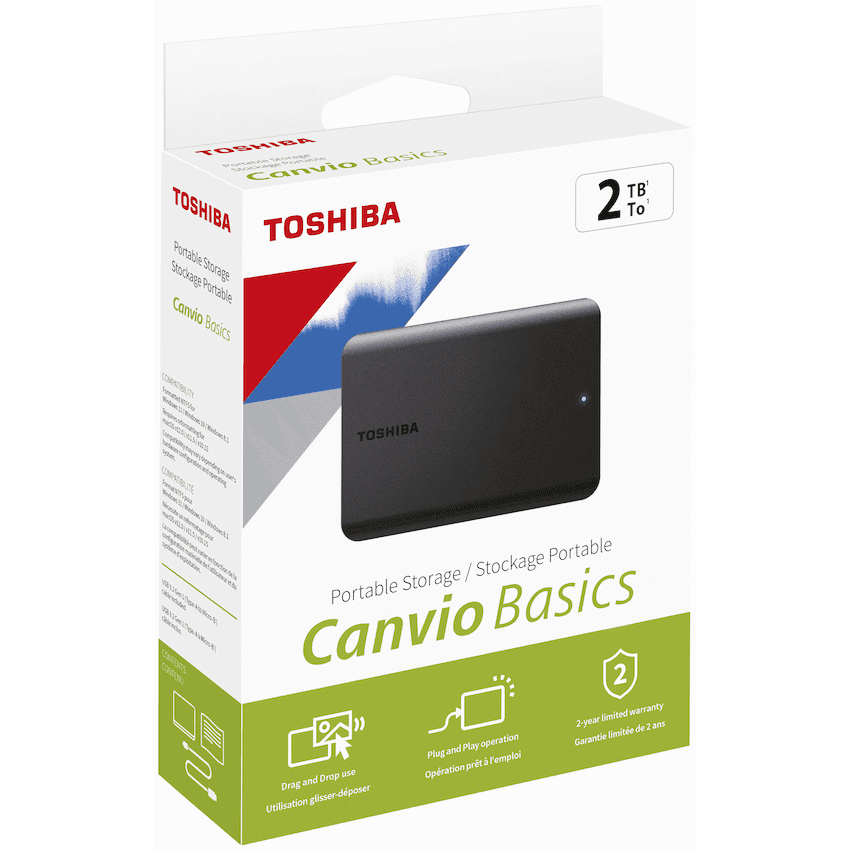 Toshiba Canvio Basics 2tb 2.5″ USB 3.2 – Black thumbnail 6