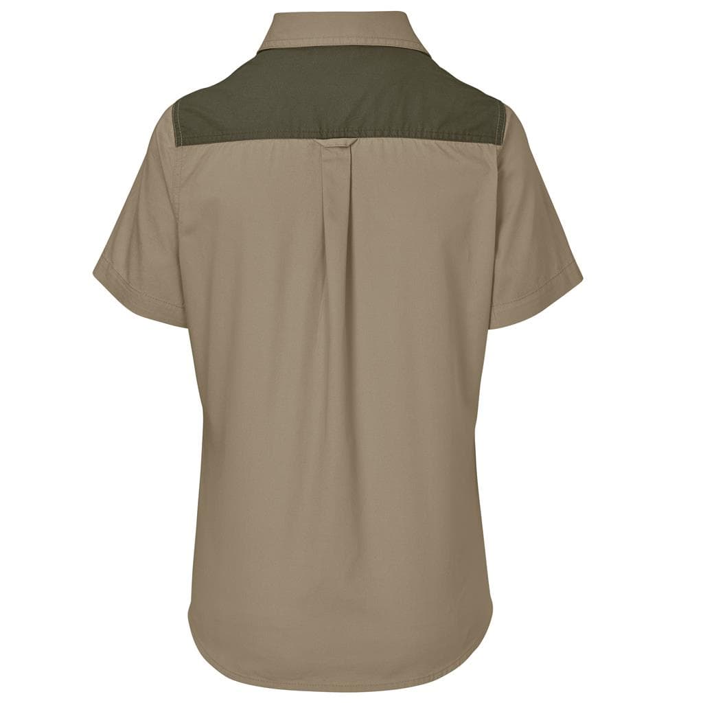 Ladies Short Sleeve Serengeti 2-Tone Bush Shirt thumbnail 17
