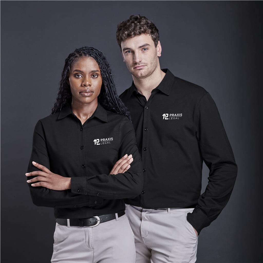 Ladies Long Sleeve Alex Varga Cronus Knitted Shirt thumbnail 4