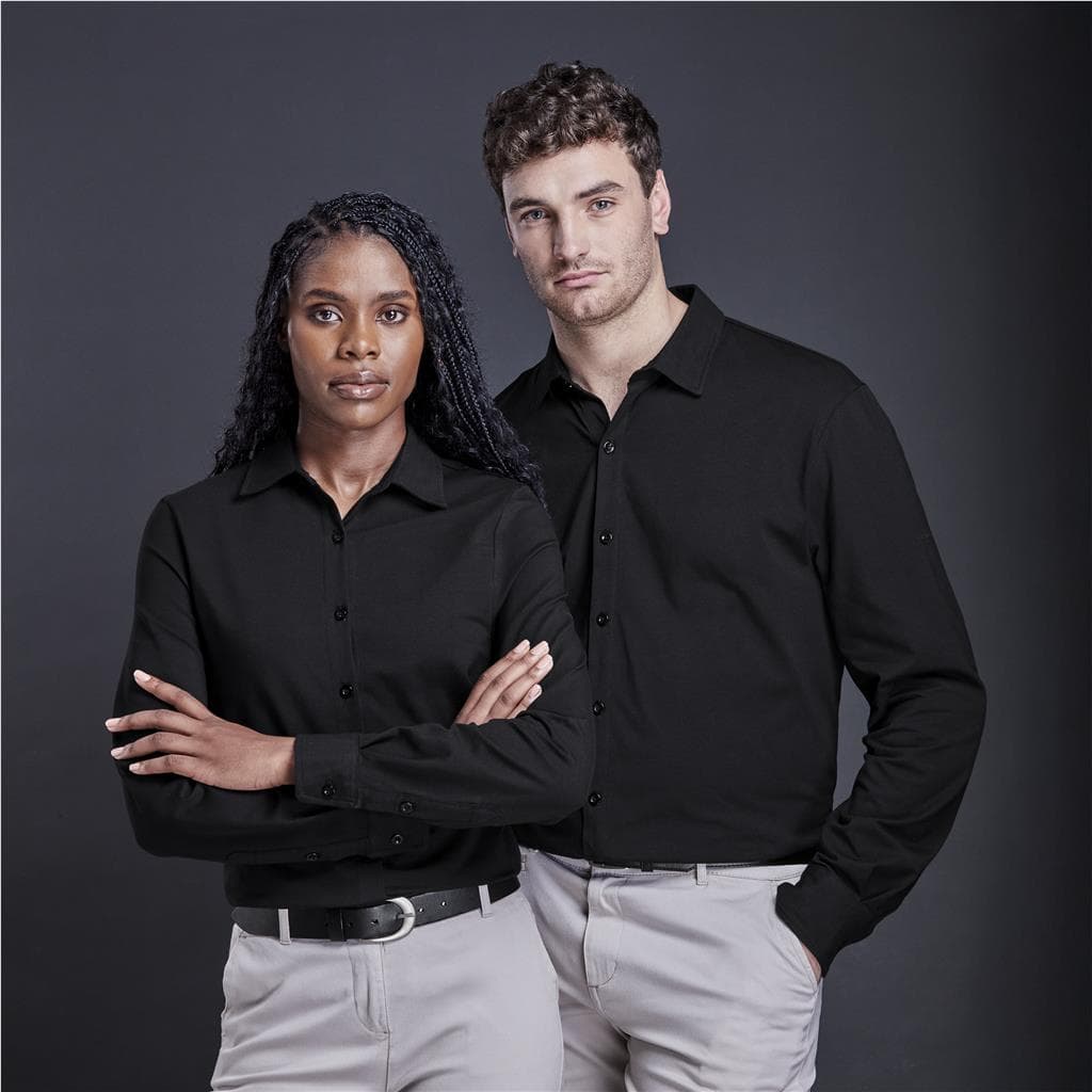 Ladies Long Sleeve Alex Varga Cronus Knitted Shirt thumbnail 5