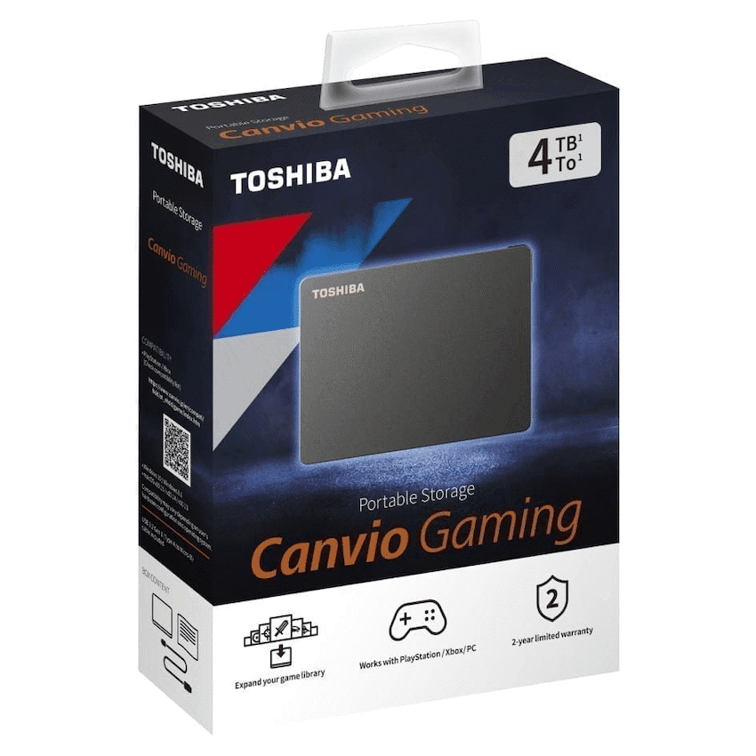 Toshiba Canvio Gaming 4TB Black