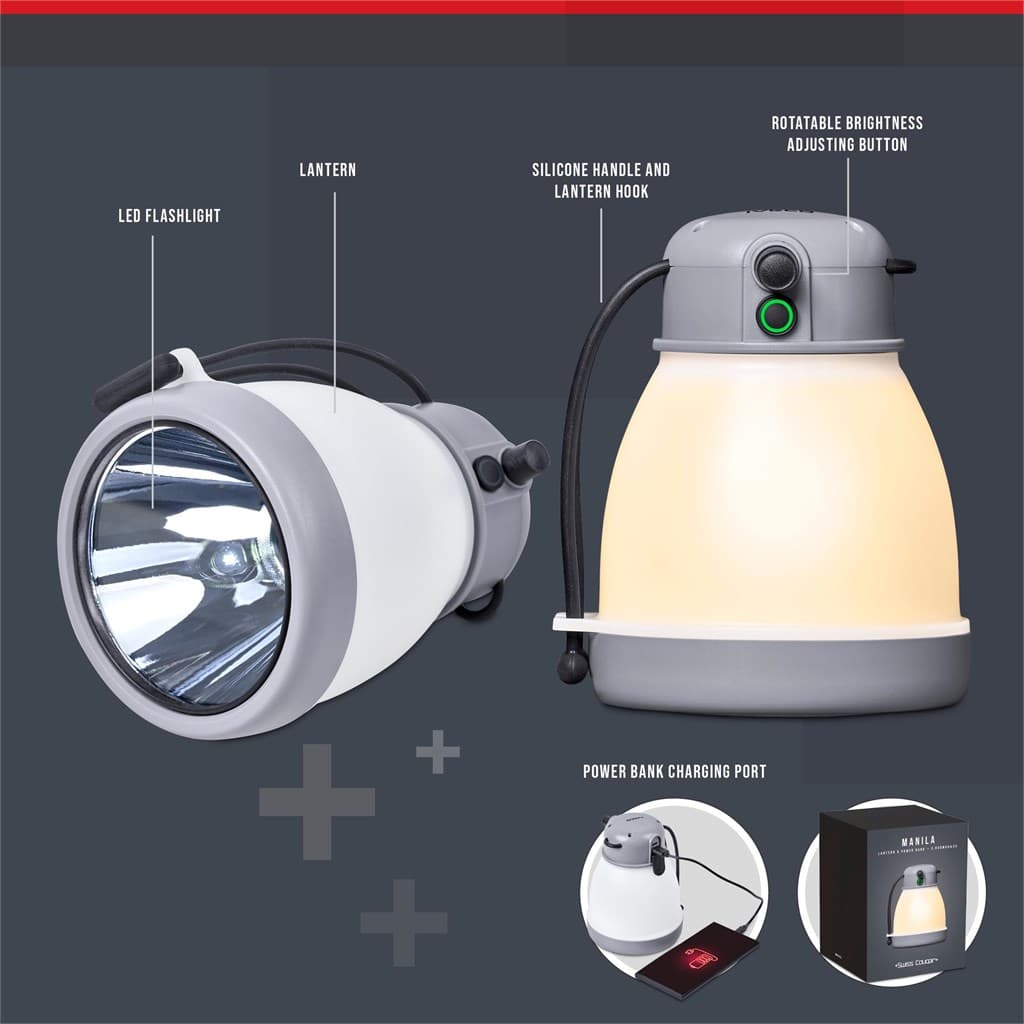 Swiss Cougar Manila Lantern & Power Bank – 3,600mAh thumbnail 3
