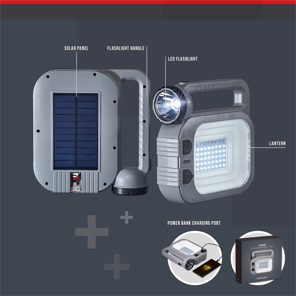 Swiss Cougar Hanoi Solar Lantern & Power Bank – 2,400mAh thumbnail 6