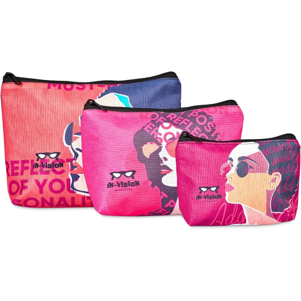 Hoppla Leanne Recycled PET Stitch-Bond Mini Toiletry Bag thumbnail 3