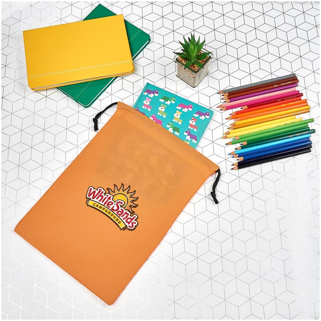 Quando Non-Woven Drawstring Pouch thumbnail 2