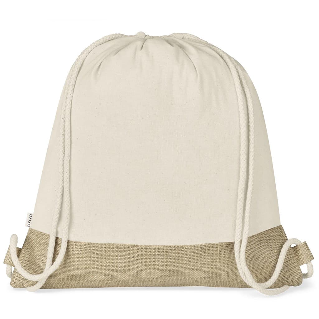Okiyo Bijin Jute & Cotton Drawstring Bag thumbnail 2