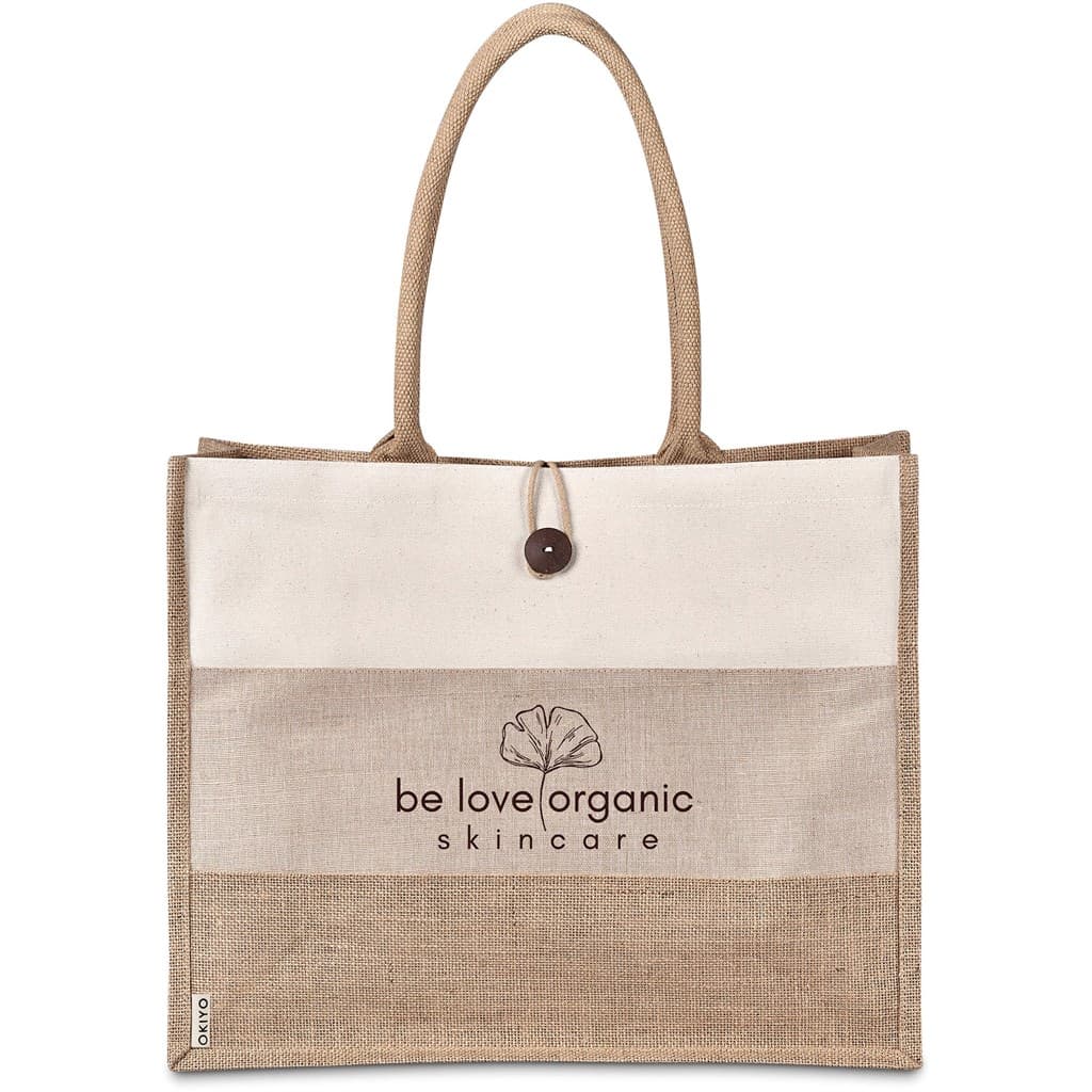 Okiyo Fukei Jute & Cotton Tote