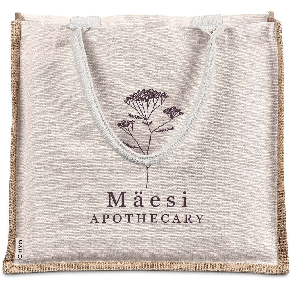 Okiyo Chinsai Maxi Jute & Cotton Tote thumbnail 3