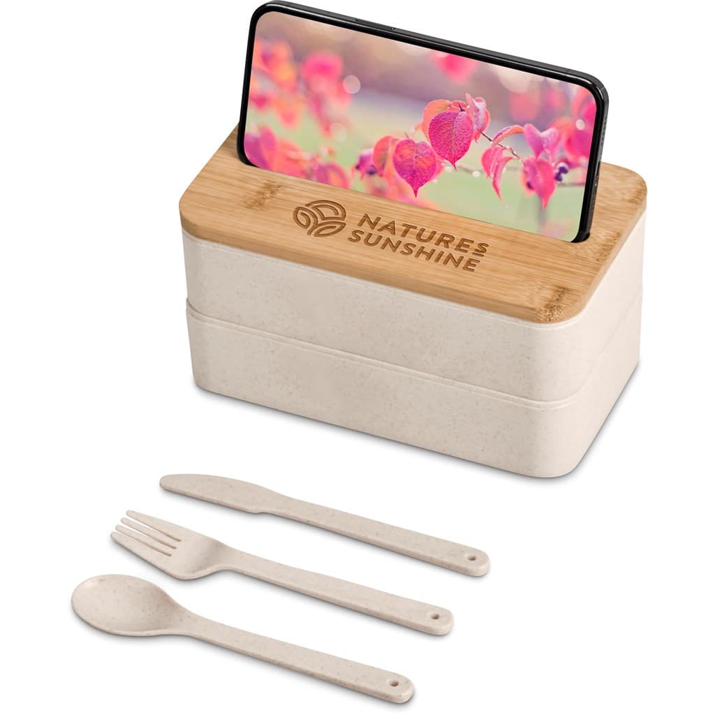 Okiyo Dura Wheat Straw & Bamboo Lunch Box Set thumbnail 2