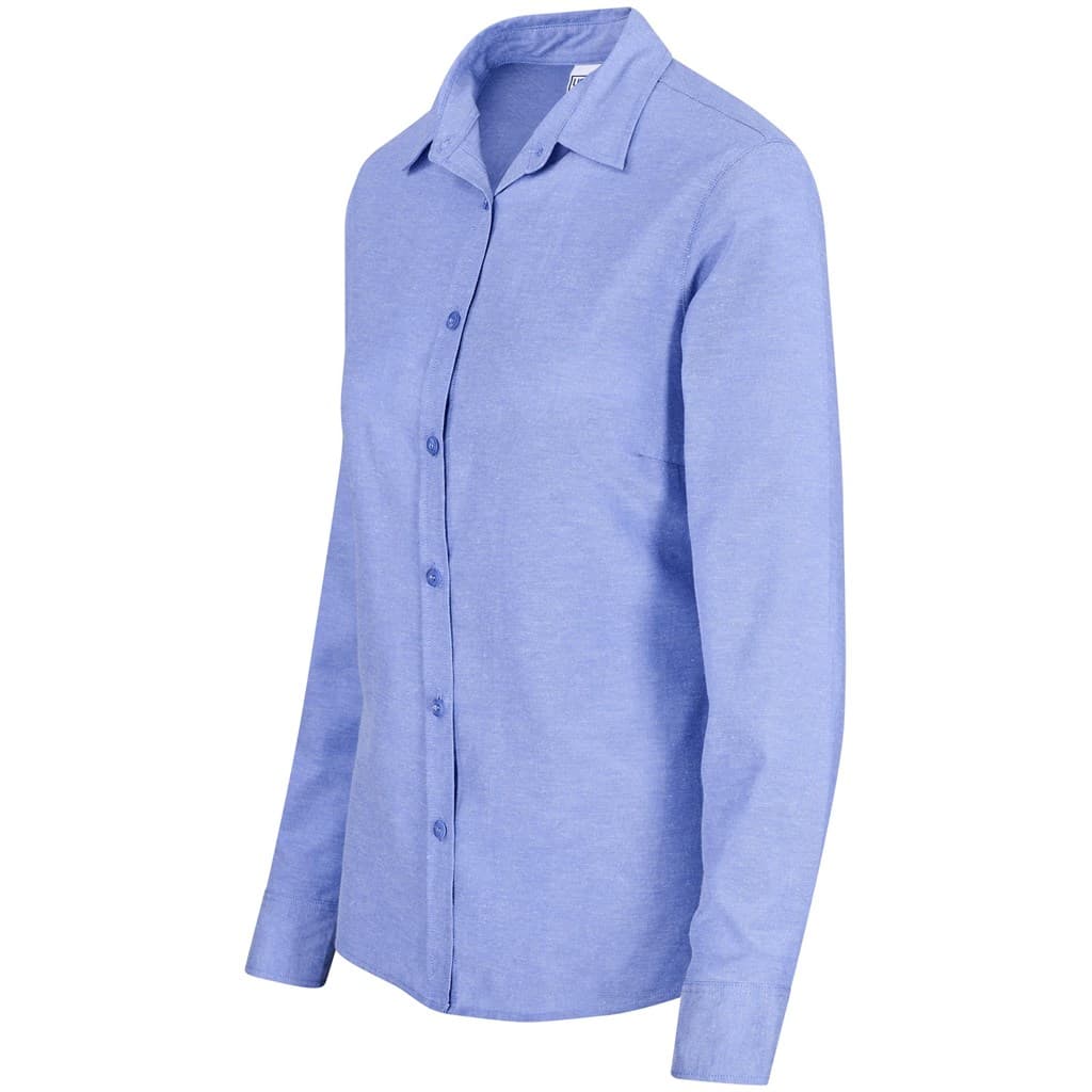 Ladies Long Sleeve Oxford Shirt thumbnail 5