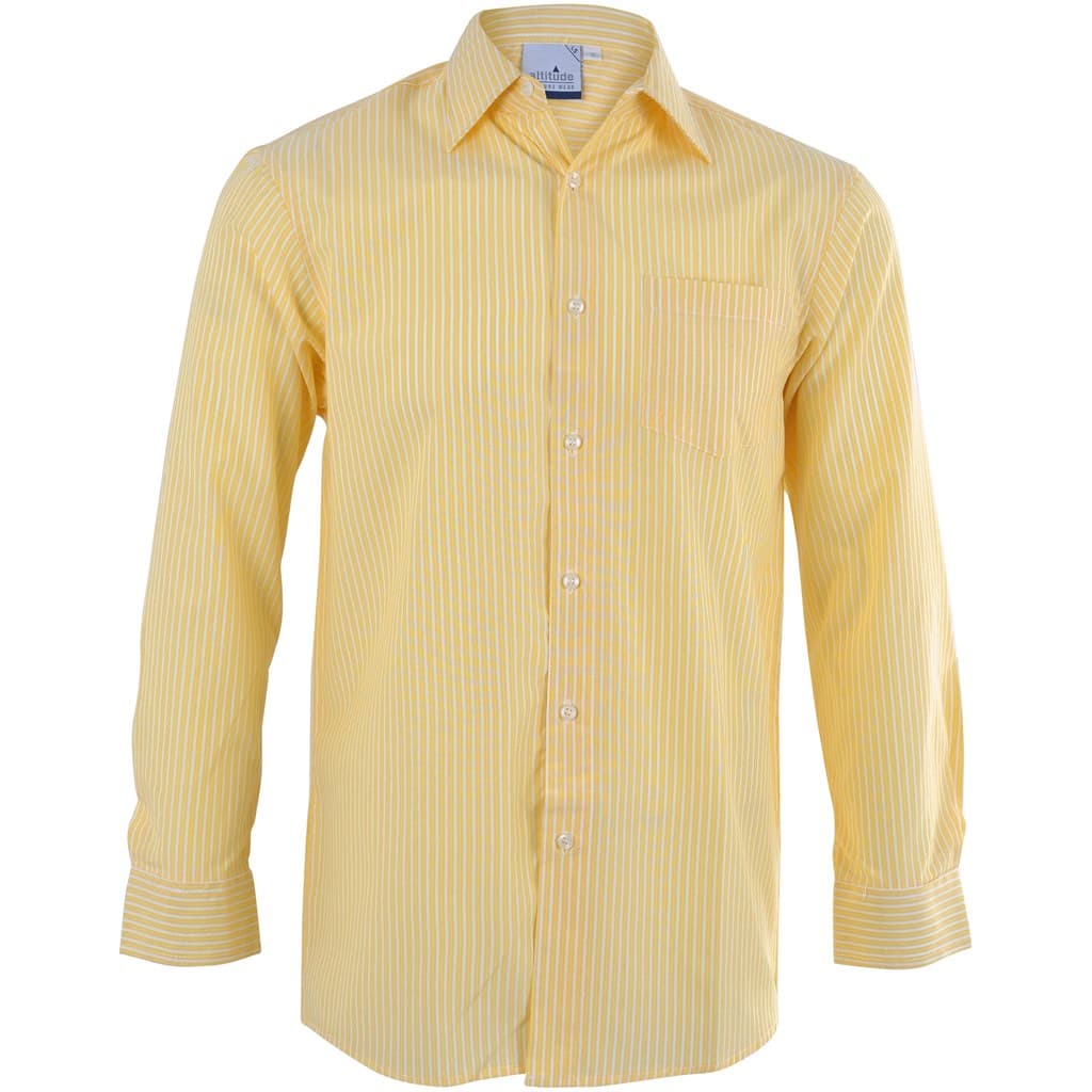 Mens Long Sleeve Drew Shirt – Yellow