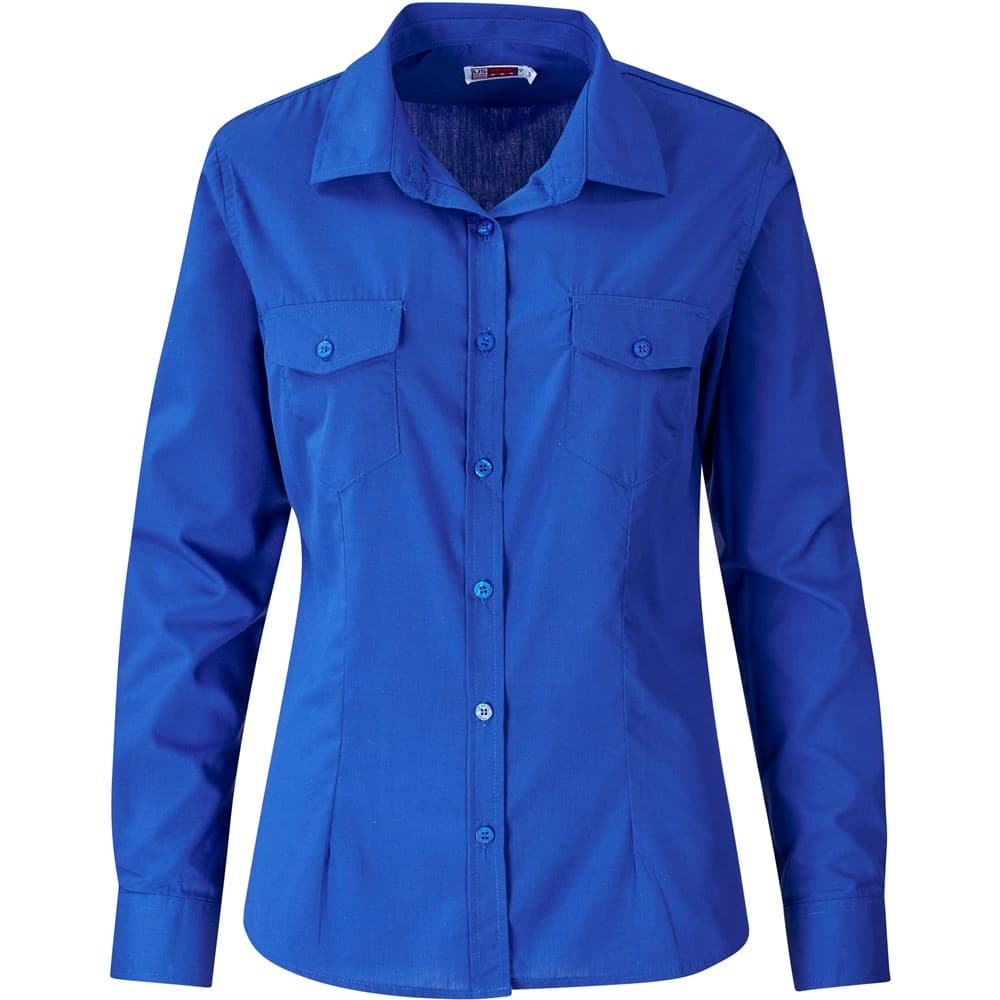 Ladies Long Sleeve Kensington Shirt – Royal Blue