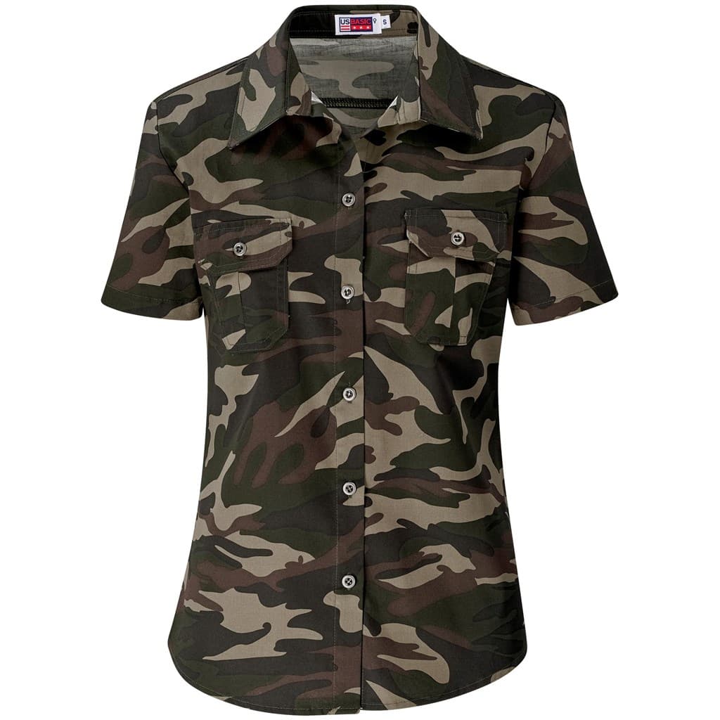 Ladies Short Sleeve Wildstone Shirt – Camouflage