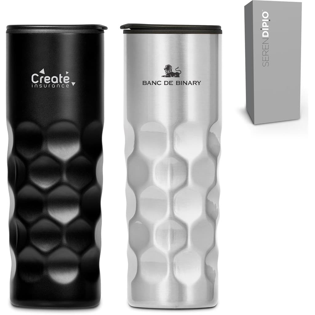 Serendipio Meteor Stainless Steel & Plastic Double-Wall Tumbler – 450ml thumbnail 4