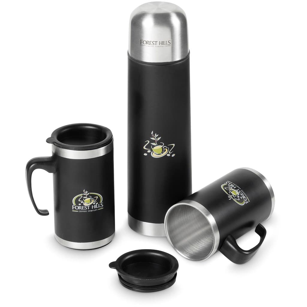 Cardinal Stainless Steel Vacuum Flask & Mug Set thumbnail 6