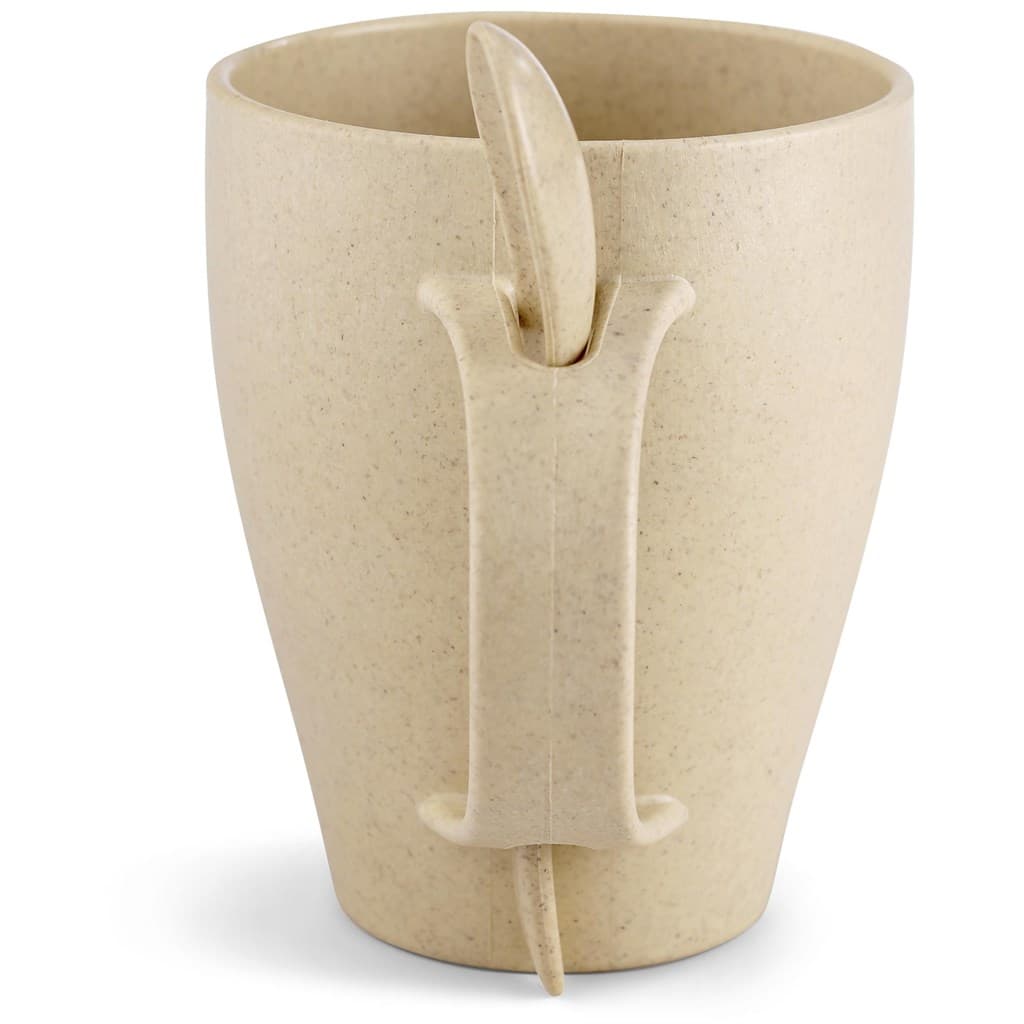 Okiyo Kawai Wheat Straw Mug & Spoon – 350ml thumbnail 11