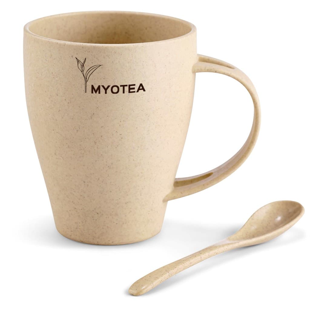 Okiyo Kawai Wheat Straw Mug & Spoon – 350ml thumbnail 16