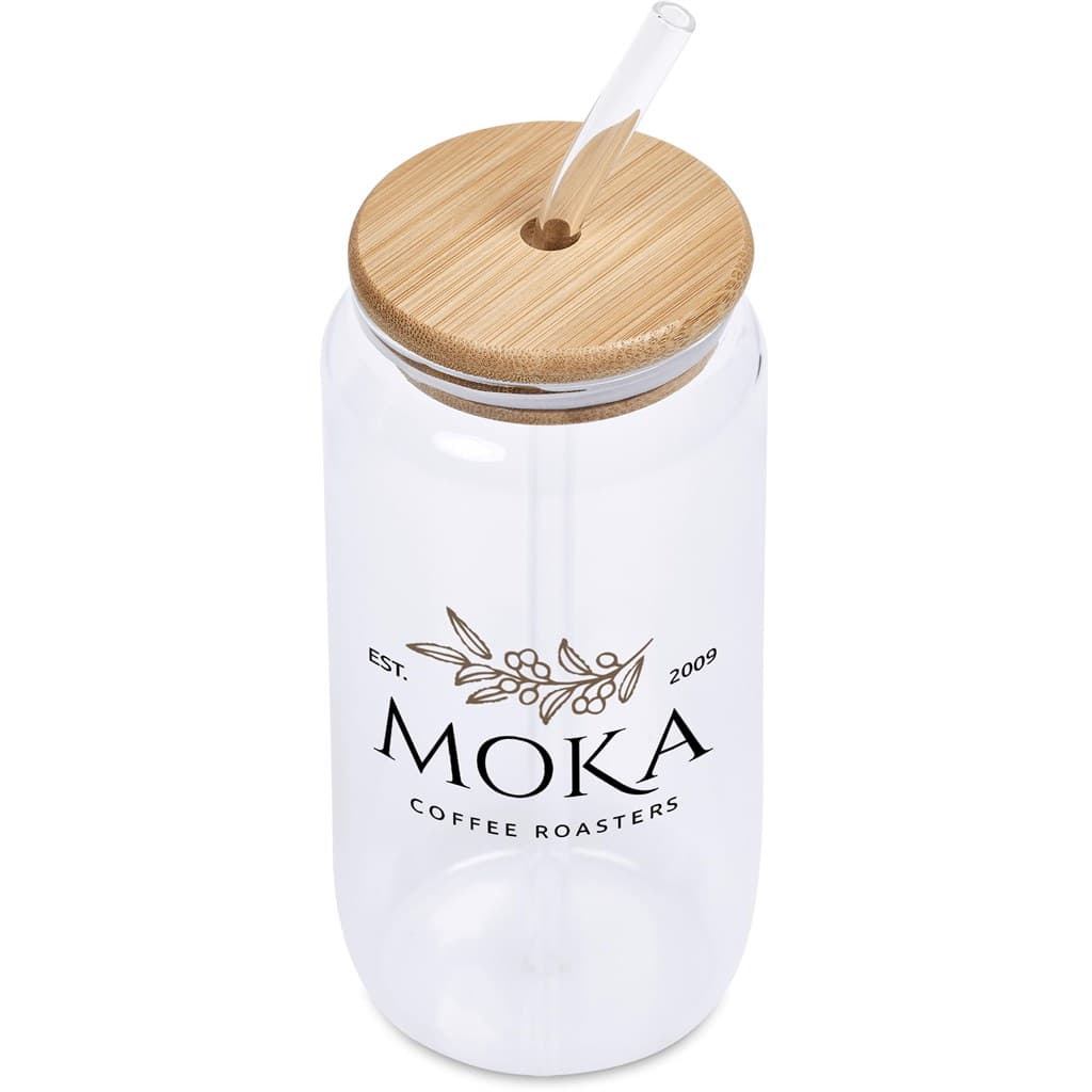 Okiyo Natsu Glass & Bamboo Tumbler & Straw – 500ml thumbnail 4