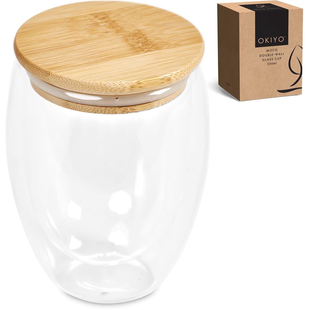 Okiyo Moco Glass & Bamboo Double-Wall Cup – 350ml thumbnail 15