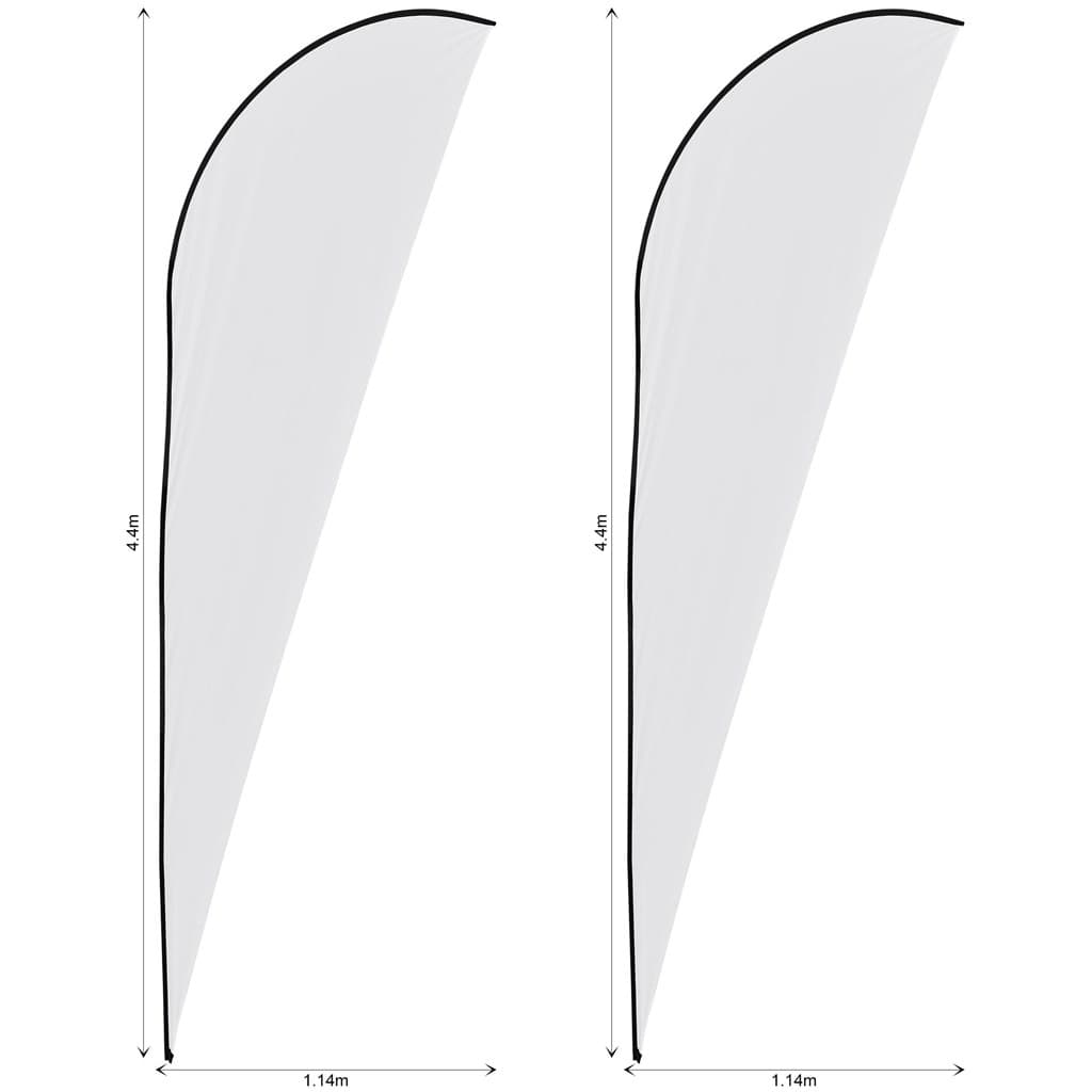 Legend 4m Sublimated Sharkfin Flying Banner Skin – Set Of 2 (Excludes Hardware)