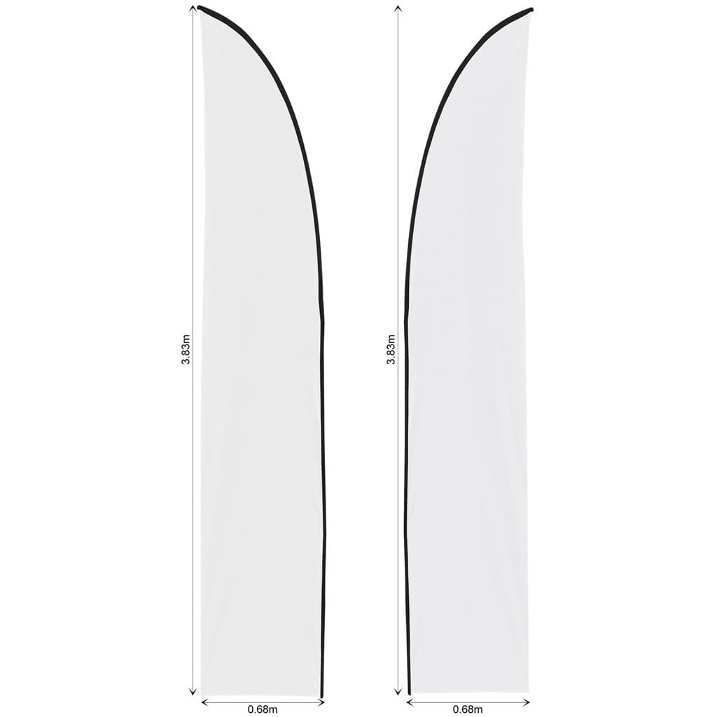 Legend 3m Sublimated Arcfin Double-Sided Flying Banner Skin (Excludes Hardware)