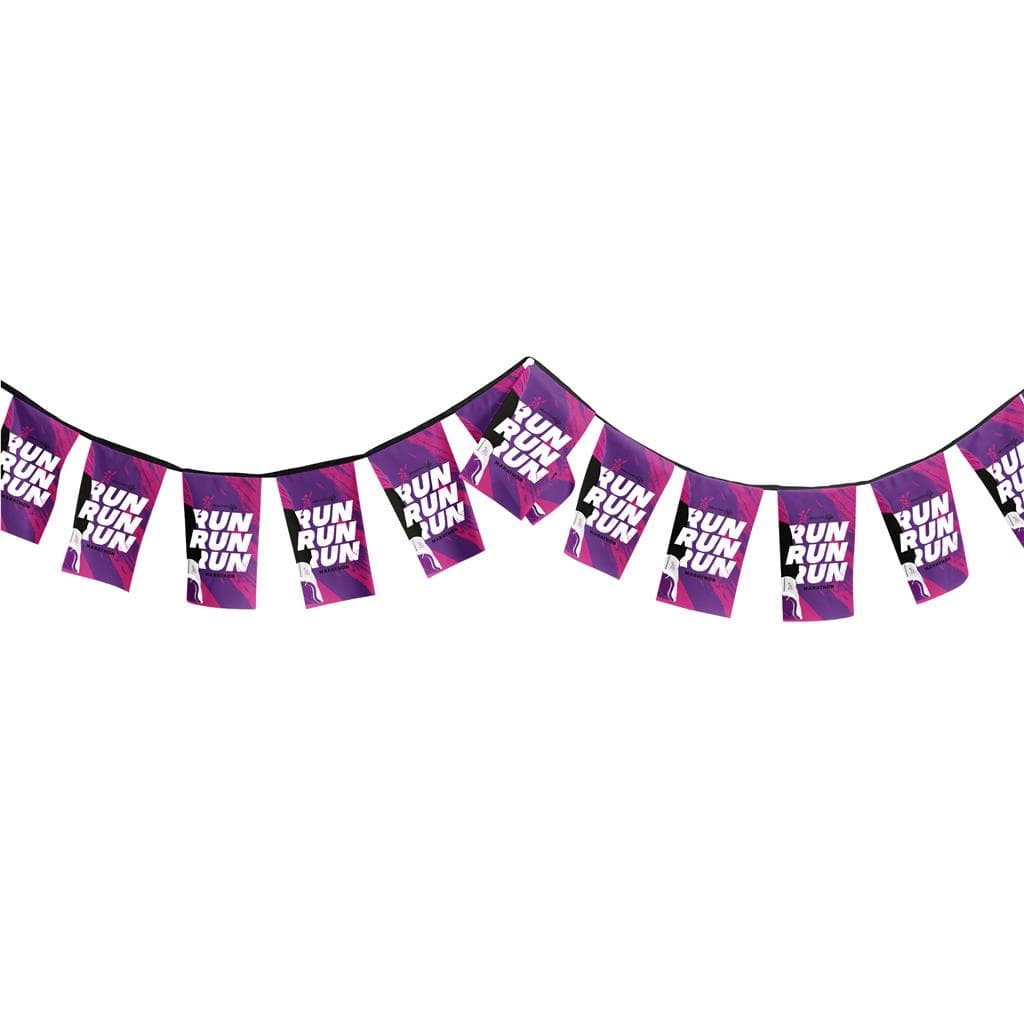 Sublimated Single-Sided Polyester Rectangle Bunting – 10m thumbnail 5