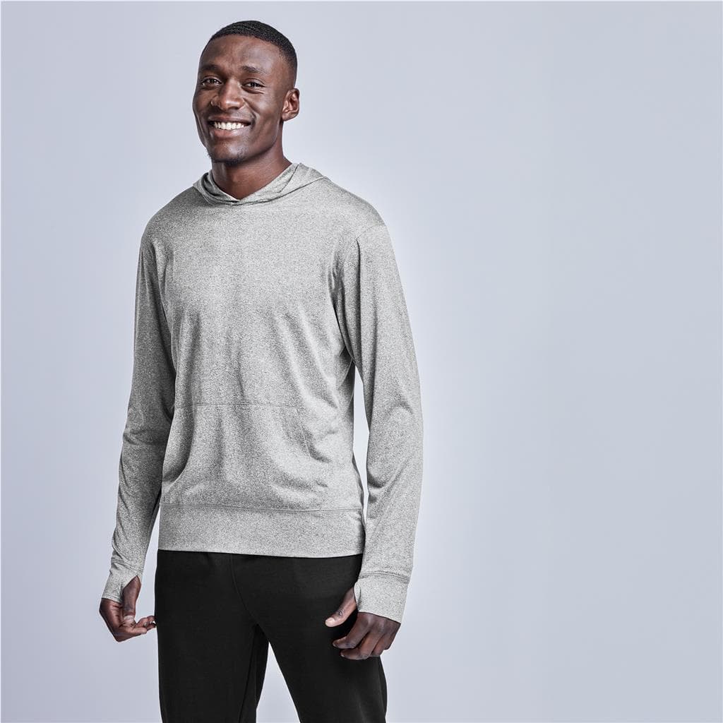 Mens Fitness Lightweight Hooded Sweater