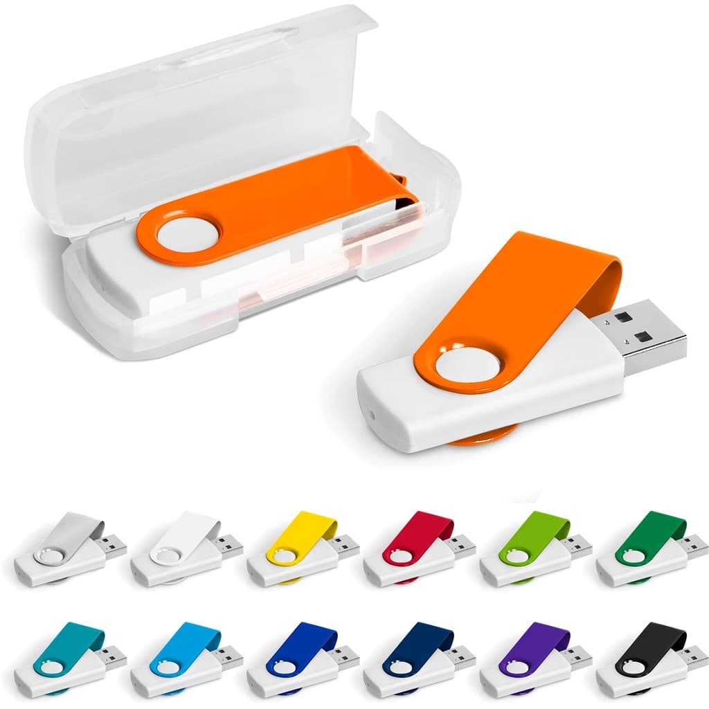 Axis Gyro White Flash Drive – 32GB