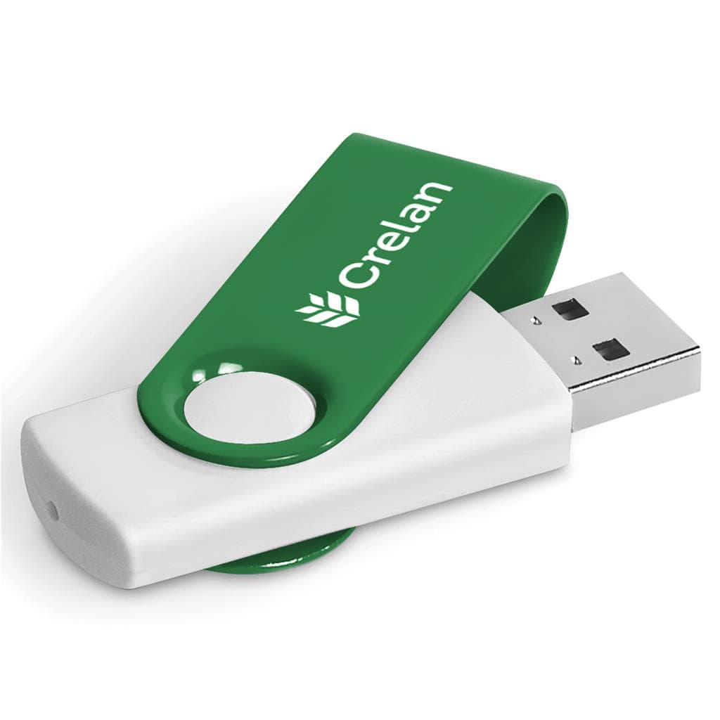 Axis Gyro White Flash Drive – 32GB thumbnail 10