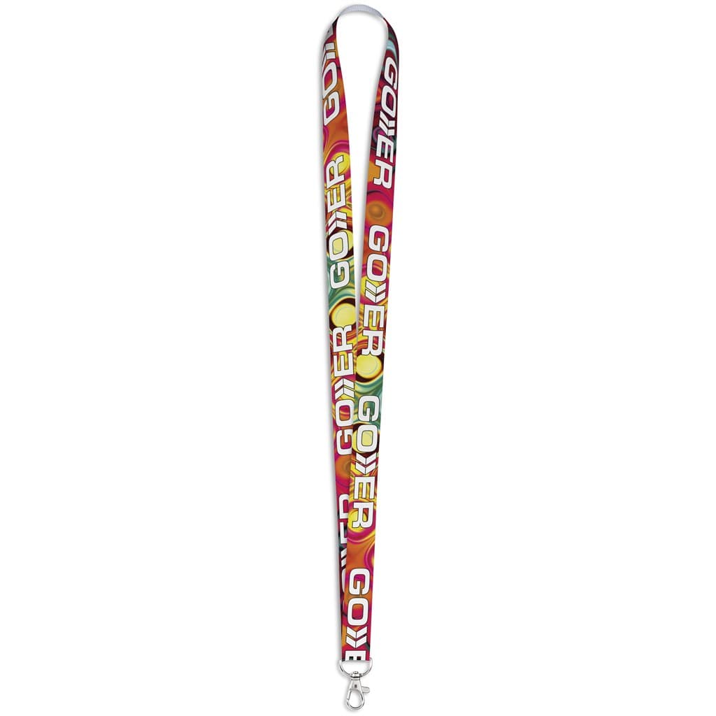 Altitude Snap Hook Clip Double-Sided Sublimation Petersham Lanyard thumbnail 2
