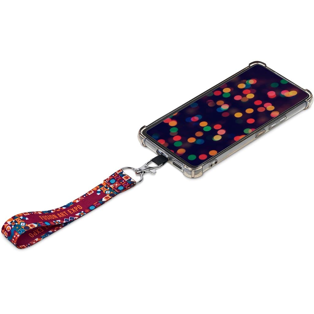 Altitude Rambler Single-Sided Sublimated Satin Wrist Phone Strap thumbnail 3