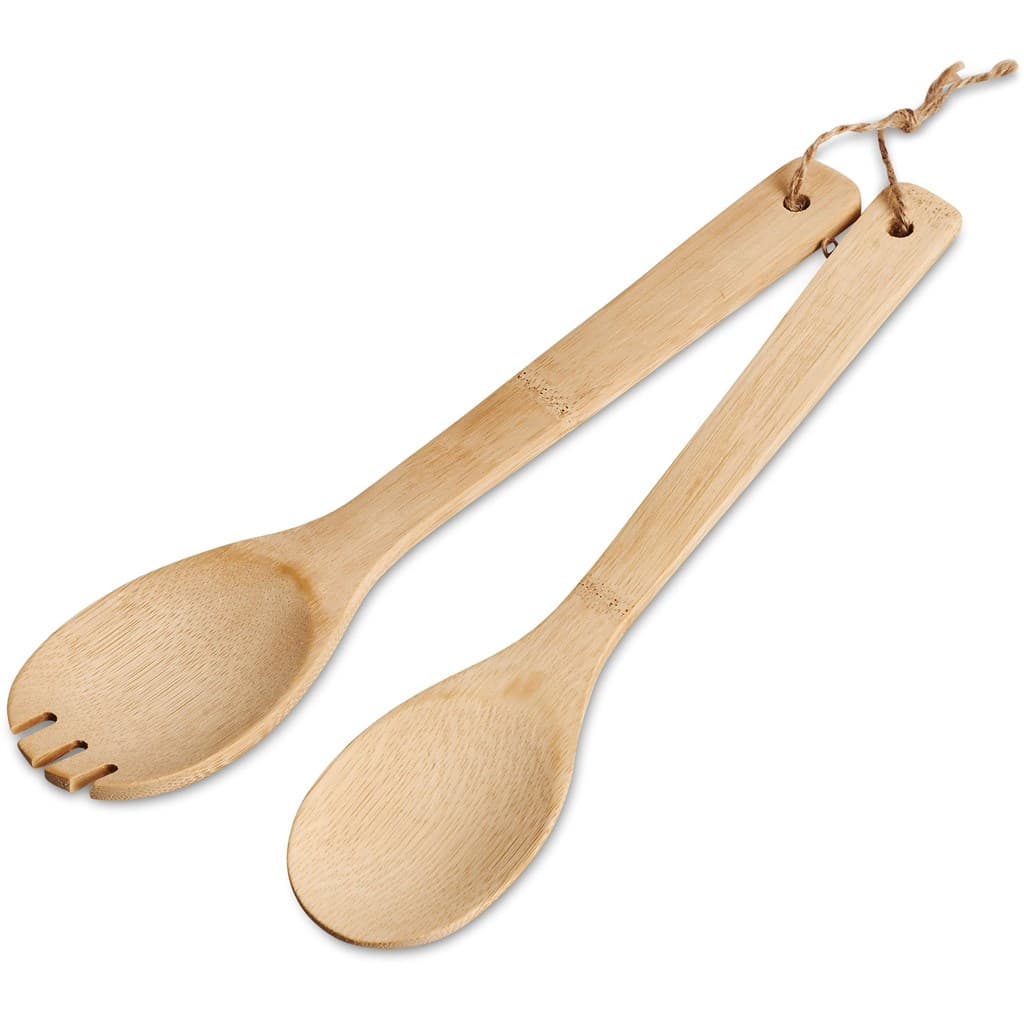 Okiyo Shinsen Bamboo Salad Servers thumbnail 3