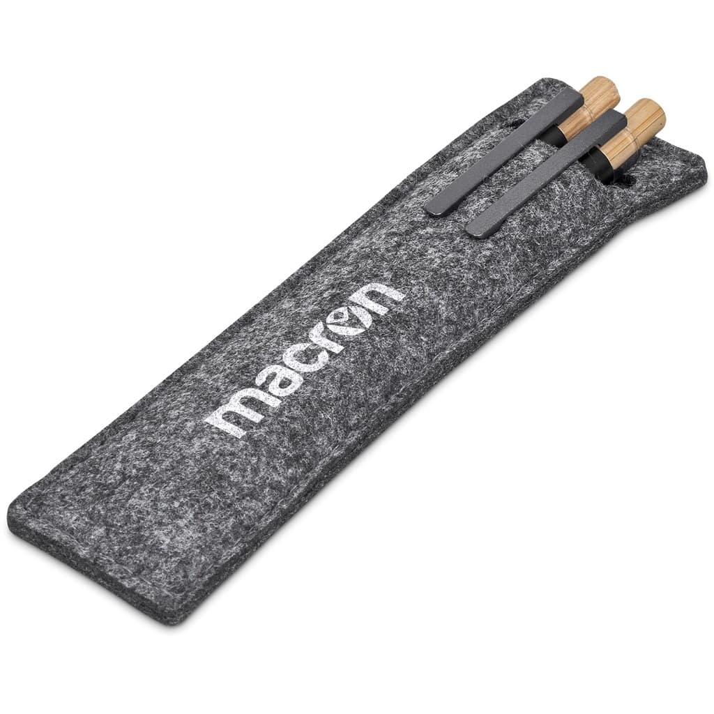 Okiyo Mimo Recycled Aluminum Ball Pen & Pencil Set thumbnail 10