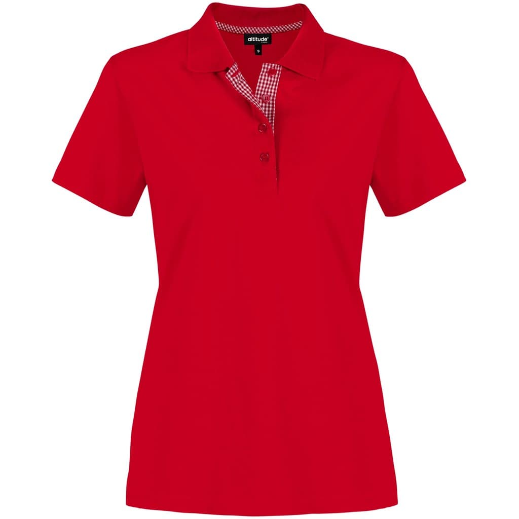 Ladies New York Golf Shirt – Red