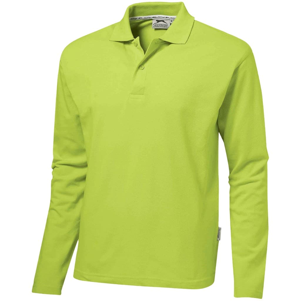 Mens Long Sleeve Zenith Golf Shirt – Aqua thumbnail 2