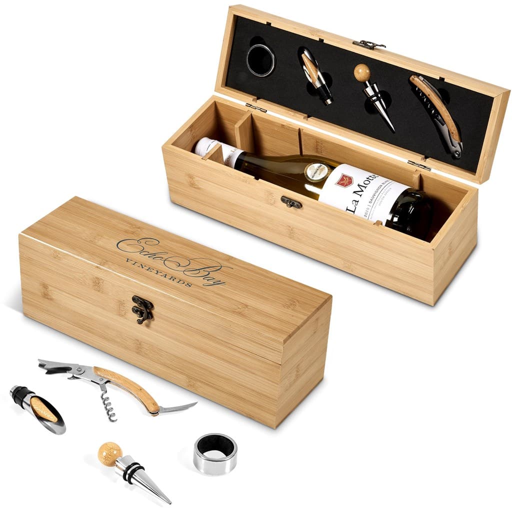 Okiyo Wainoka Bamboo Wine Set thumbnail 2