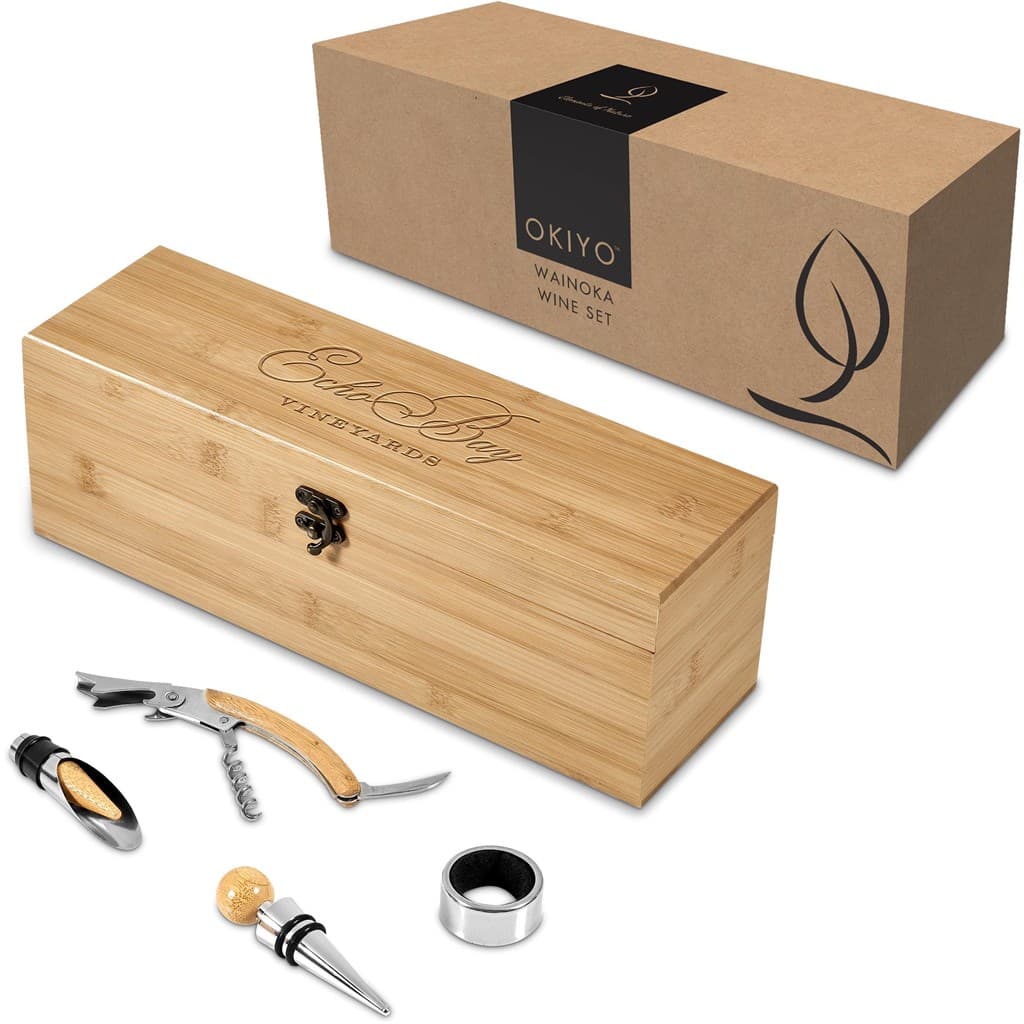 Okiyo Wainoka Bamboo Wine Set thumbnail 10